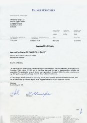 Сертификат OPEL